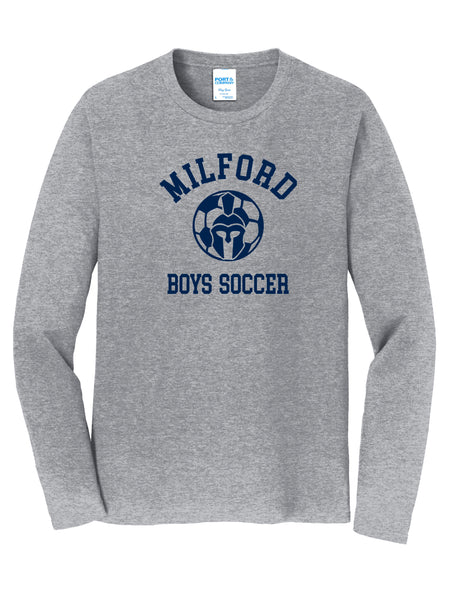 Milford Boys Soccer Long Sleeve Cotton t-shirt 2025