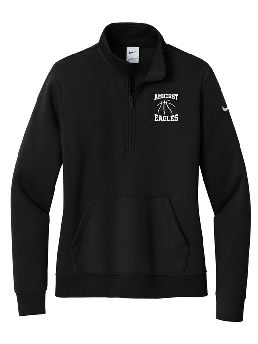 Amherst Eagles Basketball Nike Embroidered 1/2 zip