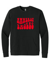 AMS Next Level Adult Pocket Crewneck Sweatshirt - Wavy Logo 2025