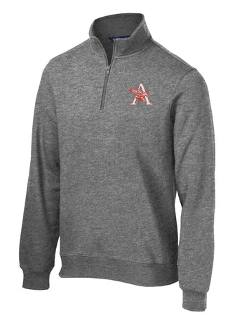AMS Sport-tek Heavyweight  1/4 zip - Eagle A logo