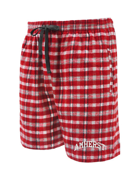 AMS Amherst Logo Flannel Shorts - **Limited Quantities**