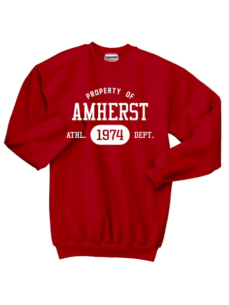 AMS - Property Of Amherst Hanes Crewneck 2024** Sale** Limited Quantities