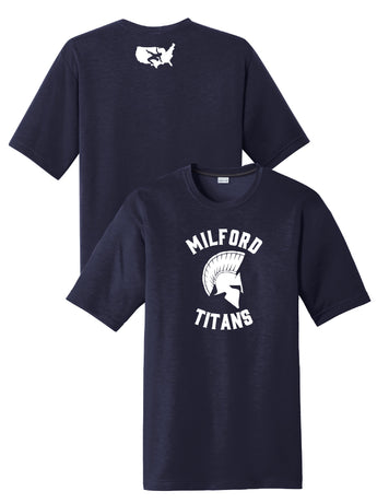 Milford Titans Wrestling Posicharge Tshirt