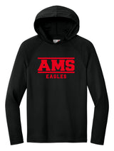 AMS A4 Cooling Performance Long Sleeve Tee- Block Logo 2025
