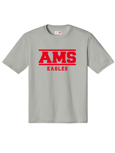 AMS A4 Performance Tee- Block Logo 2025