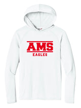 AMS A4 Cooling Performance Long Sleeve Tee- Block Logo 2025