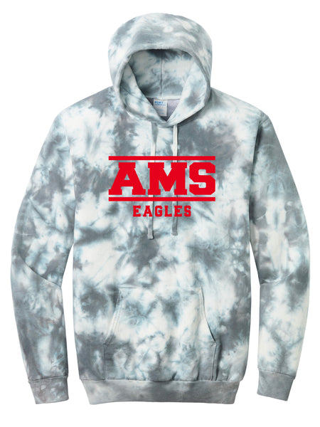 AMS Crystal Tie Dye Hoodie - Block Logo 2025