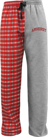 AMS Embroidered Plaid Flannel Pants 2026
